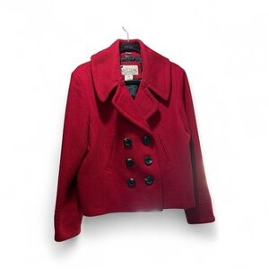 Vintage Women's Red Wool Coat New York Classics XL